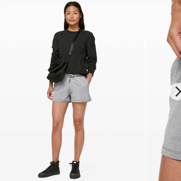 Lululemon On The Fly Short 2.5” - Heathered Slate - Picture 6 of 9